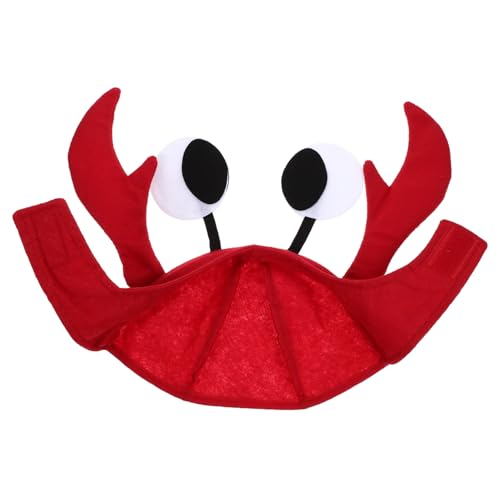 TOYZFRIENDY Halloween Rote Krabbenmütze Verstellbar Leicht Animal Hat Cosplay Partyhut für Frauen und Karneval Kopfbedeckung TOYZFRIENDY Halloween Rote Krabbenmütze Verstellbar Leicht Animal Hat Cosplay Partyhut für Frauen und Karneval Kopfbedeckung von TOYZFRIENDY