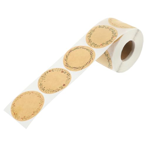 TOYZFRIENDY Handgemachte Kraftpapier Geschenketiketten Rolle Selbstklebende Blumenaufkleber Dekorative Siegelaufkleber für Geschenkverpackung Party Festtage und Basteln TOYZFRIENDY Handgemachte Kraftpapier Geschenketiketten Rolle Selbstklebende Blumenaufkleber Dekorative Siegelaufkleber für Geschenkverpackung Party Festtage und Basteln von TOYZFRIENDY
