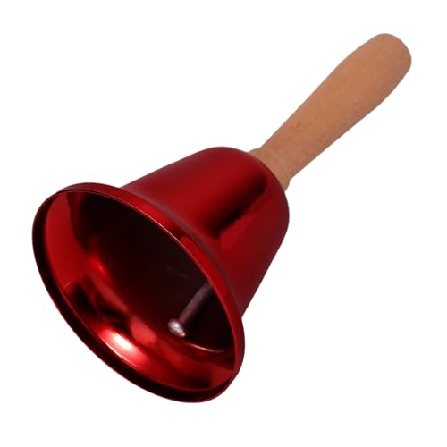 TOYZFRIENDY Handglocke mit Holzgriff Laute Metall Handglocke für Restaurant Klassenzimmer Seniorenbetreuung und Empfang Vielseitige Dinner und Rufglocke Roter Lack Leicht und Tragbar TOYZFRIENDY Handglocke mit Holzgriff Laute Metall Handglocke für Restaurant Klassenzimmer Seniorenbetreuung und Empfang Vielseitige Dinner und Rufglocke Roter Lack Leicht und Tragbar von TOYZFRIENDY