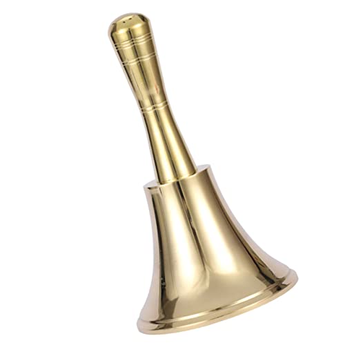 TOYZFRIENDY Handschwingglocke aus Messing Retro Serviceglocke mit Griff für Restaurant Weihnachtsfeier und Kinderspiele Geeignet TOYZFRIENDY Handschwingglocke aus Messing Retro Serviceglocke mit Griff für Restaurant Weihnachtsfeier und Kinderspiele Geeignet von TOYZFRIENDY