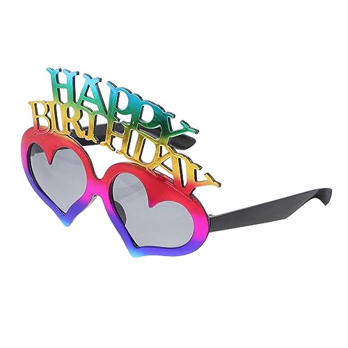 TOYZFRIENDY Happy Birthday Brille Kreative Herzbrillen für Geburtstagsfeiern Farbige Partybrille als Fotorequisit für Erwachsene TOYZFRIENDY Happy Birthday Brille Kreative Herzbrillen für Geburtstagsfeiern Farbige Partybrille als Fotorequisit für Erwachsene von TOYZFRIENDY