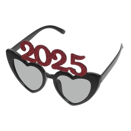 TOYZFRIENDY Herz Partybrillen Rote Foto Requisiten Lustige Neujahrsbrille für Fasching Karneval Festliche Dekoration und Kostümzubehör von TOYZFRIENDY