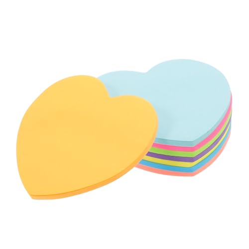 TOYZFRIENDY Herzförmige Haftnotizen Selbstklebend Bunte Memo Pads Für Büro Schule Haushalt Notizzettel Zum Beschriften Und Organisieren von TOYZFRIENDY