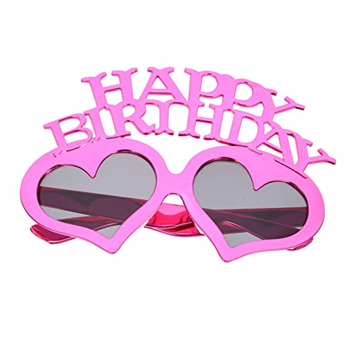 TOYZFRIENDY Herzförmige Happy Birthday Brille Lustige Party Sonnenbrille für Erwachsene und Dekoration für Geburtstagsfeiern Leichte Kunststofffassung mit Happy Birthday TOYZFRIENDY Herzförmige Happy Birthday Brille Lustige Party Sonnenbrille für Erwachsene und Dekoration für Geburtstagsfeiern Leichte Kunststofffassung mit Happy Birthday von TOYZFRIENDY