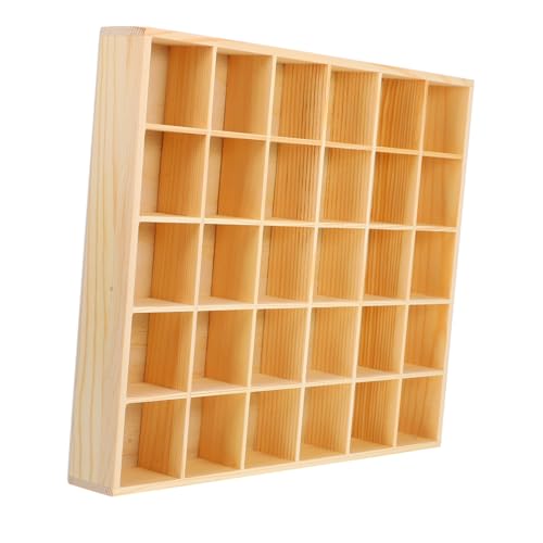 TOYZFRIENDY Holz Schmuck Organizer Fächer Schubladenbox Schmuckaufbewahrung Ohne Deckel Vielseitiger Holz Aufbewahrungsbehälter Für Schmuck Schlüssel Und Kleine Gegenstände Wohnzimmer von TOYZFRIENDY
