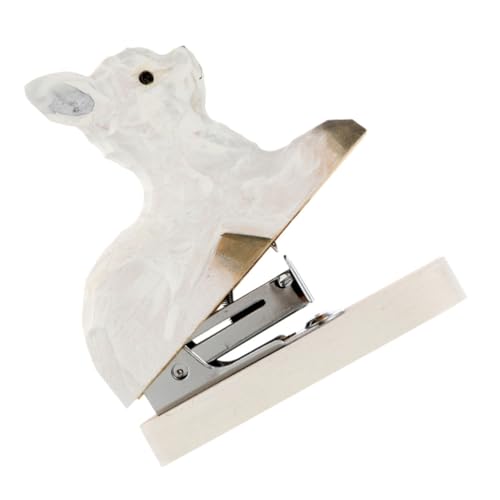 TOYZFRIENDY Holz tacker Mini Handtacker Alpaka Stil Robuster Desktop Hefter Lustiges Schreibtischzubehör für Schule Büro und Zuhause Tragbarer Dekorativer Tier hefter für Vielseitige Nutzung von TOYZFRIENDY