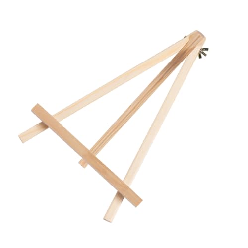 TOYZFRIENDY Kleine Holz Staffelei Tischstaffelei Mini Malständer aus Robustem Holz für Mini Leinwände und Fotos für Anfänger Kunstunterricht und Dekoration von TOYZFRIENDY
