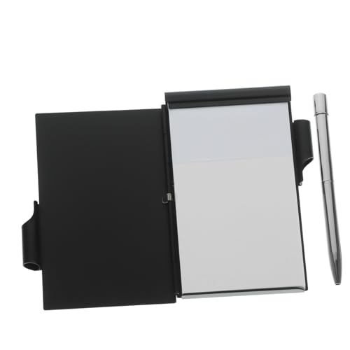 TOYZFRIENDY Kleines Metall notizbuch mit Stift Aluminiumlegierung Mini Pocket Notebook Tragbar für Büro Schule und Zuhause zum Schreiben Zeichnen und Notieren von TOYZFRIENDY