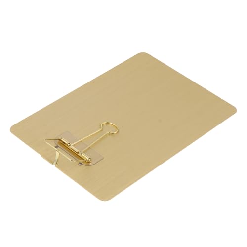 TOYZFRIENDY Klemmbrett aus Edelstahl mit Metallclip Stabiles Schreibbrett und Papierhalter für Schule Büro Restaurant Din Querformat Robustes Notizbrett für Menüs und Dokumente TOYZFRIENDY Klemmbrett aus Edelstahl mit Metallclip Stabiles Schreibbrett und Papierhalter für Schule Büro Restaurant Din Querformat Robustes Notizbrett für Menüs und Dokumente von TOYZFRIENDY