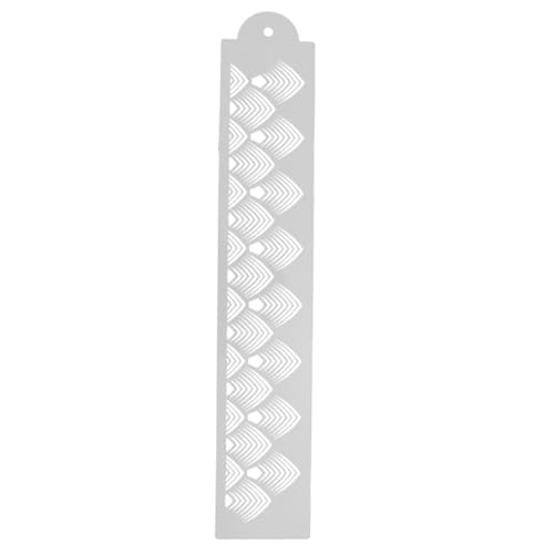 TOYZFRIENDY Kuchenrand Schablone aus Kunststoff Stabile DIY Backform für Tortendekoration Leicht zu Reinigen für Buttercreme und Fondant Profi Backzubehör für Präzises Cake Border Printing von TOYZFRIENDY