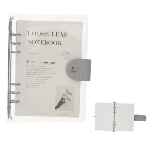 TOYZFRIENDY Lochloses Notizbuch Einleger Transparent PVC Ersatzblatt Lose Student Schreibwaren Alltag Organizer Planer von TOYZFRIENDY
