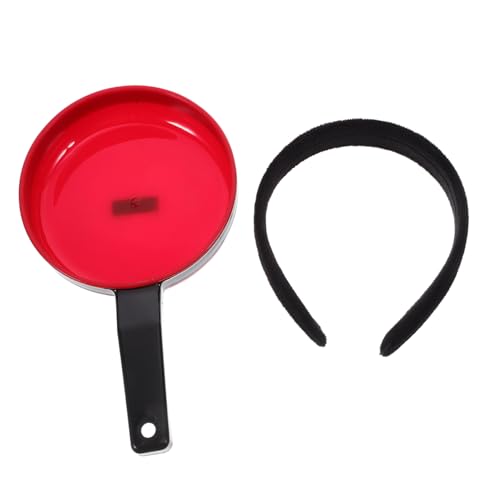 TOYZFRIENDY Lustiges Pfannen Haarreifen Party Stirnband Rotes Zubehör Einzigartiges Foto Requisit Geburtstagsfeier Karneval Kostüm Haarschmuck für Frauen von TOYZFRIENDY