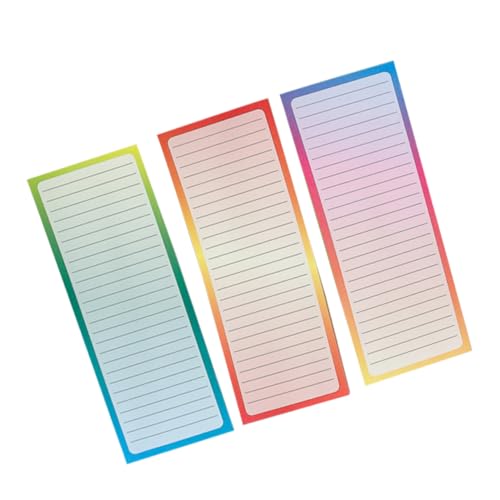TOYZFRIENDY Magnetische Notizblöcke Farbverlauf Magnetische Notizblöcke für Kühlschrank To Do Liste Memo Pads Große Haftnotizen für Metalloberflächen Praktische Notizzettel für Haushalt und von TOYZFRIENDY