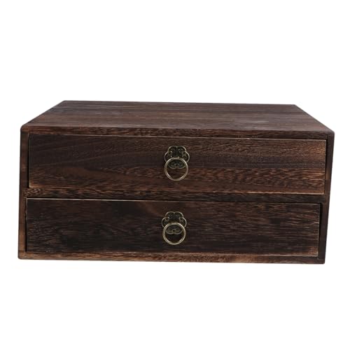 TOYZFRIENDY Massivholz Schubladenbox mit Schichten Retro Design Praktischer Desktop Organizer für Büro und Zuhause Umweltfreundliche Holz Aufbewahrungsbox für Schreibtisch Zubehör TOYZFRIENDY Massivholz Schubladenbox mit Schichten Retro Design Praktischer Desktop Organizer für Büro und Zuhause Umweltfreundliche Holz Aufbewahrungsbox für Schreibtisch Zubehör von TOYZFRIENDY