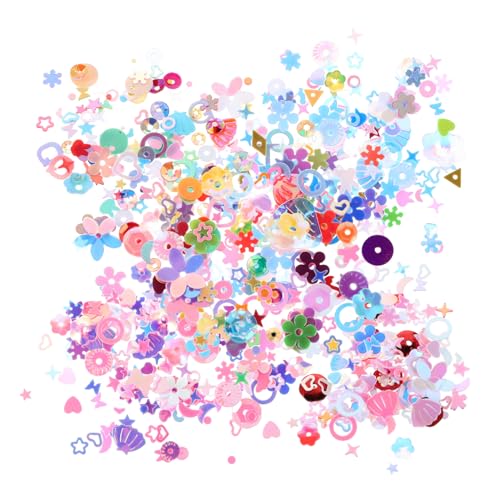 TOYZFRIENDY Mehrfarbige Lose Glitzer Pailletten für Bastelarbeiten Irisierende Flache Pailletten für DIY Nagelkunst Kleidung Haaraccessoires und Geburtstagsfeierdekorationen Langlebiges TOYZFRIENDY Mehrfarbige Lose Glitzer Pailletten für Bastelarbeiten Irisierende Flache Pailletten für DIY Nagelkunst Kleidung Haaraccessoires und Geburtstagsfeierdekorationen Langlebiges von TOYZFRIENDY