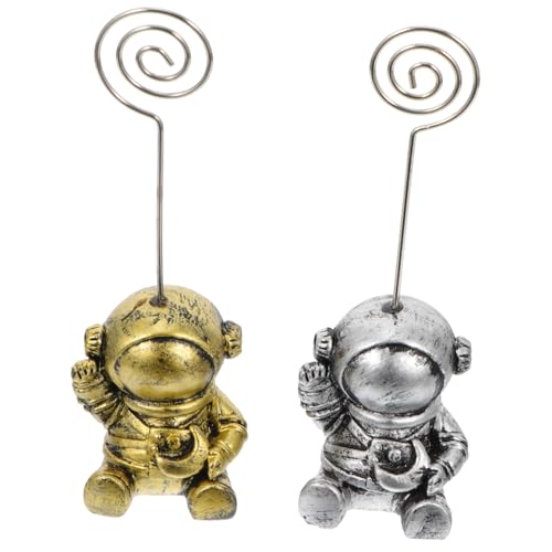 TOYZFRIENDY Memo Clip Teilig Astronaut Design Namensschildhalter Fotohalter Notizklammern Tischdeko für Büro Hochzeit Geburtstag Schreibtisch Accessoires Desktop Dekoration von TOYZFRIENDY