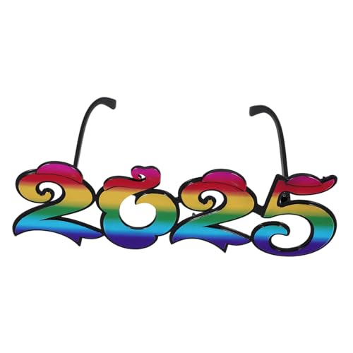 TOYZFRIENDY Neujahrsbrille Lustige Partybrille mit Zahlenmotiv für Silvester Feier Foto Requisiten Unisex Eye Decoration für Festliche Stimmung von TOYZFRIENDY