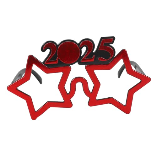TOYZFRIENDY Neujahrsbrille Partybrille aus Langlebigem Pc Material mit Stern Design Lustige Fotorequisite für Silvesterfeiern und Karneval Auffällige Scherzbrille für Erwachsene und Junge TOYZFRIENDY Neujahrsbrille Partybrille aus Langlebigem Pc Material mit Stern Design Lustige Fotorequisite für Silvesterfeiern und Karneval Auffällige Scherzbrille für Erwachsene und Junge von TOYZFRIENDY