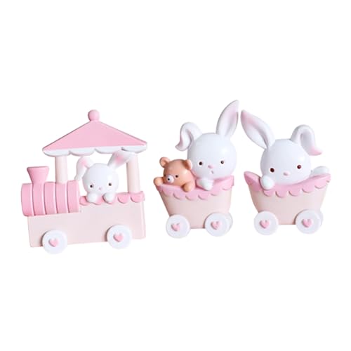 TOYZFRIENDY Niedliche Hasen Zug Tortendeko Kompakte Vielseitig als Babyparty und Geburtstagskuchen Dekoration auch Geeignet als Desktop Hasenfigur und Raumaccessoire TOYZFRIENDY Niedliche Hasen Zug Tortendeko Kompakte Vielseitig als Babyparty und Geburtstagskuchen Dekoration auch Geeignet als Desktop Hasenfigur und Raumaccessoire von TOYZFRIENDY