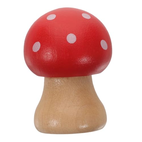TOYZFRIENDY Niedlicher Holzpilz Memo Clip Halter Multifunktionaler Notizen und Fotohalter Robuster Zettelhalter Schreibtischdeko Design Für Büro und Zuhause von TOYZFRIENDY
