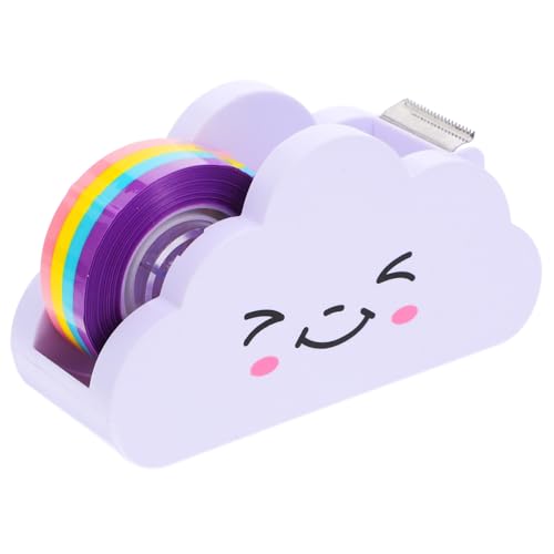 TOYZFRIENDY Niedlicher Wolken klebebandabroller mit Farbigem Klebeband Praktisches DIY Scrapbooking Zubehör für Schüler Lehrer und Büro Vielseitiger Tape Dispenser für Schule und Zuhause von TOYZFRIENDY