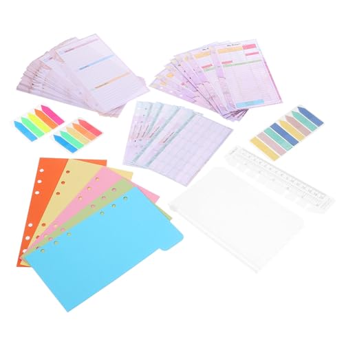 TOYZFRIENDY Notebook Nachfüllpapier Teilig Lose Einlagen für Ringbuch Kariert und Linierte Strapazierfähig und Geruchsneutral Geeignet für Studium Büro und Reise Kompatibel mit Spiral von TOYZFRIENDY