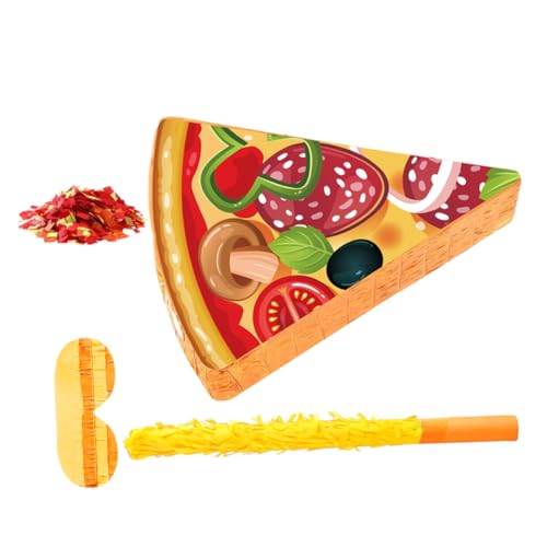 TOYZFRIENDY Pizza Pinata Partyspiel mit Stick und Augenbinde Lebensmittel Konfetti Kindergeburtstagsdeko und Lustiger Partyspaß für Feierlichkeiten Wie Cinco De Mayo TOYZFRIENDY Pizza Pinata Partyspiel mit Stick und Augenbinde Lebensmittel Konfetti Kindergeburtstagsdeko und Lustiger Partyspaß für Feierlichkeiten Wie Cinco De Mayo von TOYZFRIENDY