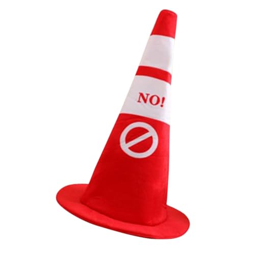 TOYZFRIENDY Plüsch Verkehrshütchen Mütze Weiches Material Leicht Tragbar Lustiger Cosplay Foto Requisit Für Erwachsene Halloween Karneval von TOYZFRIENDY