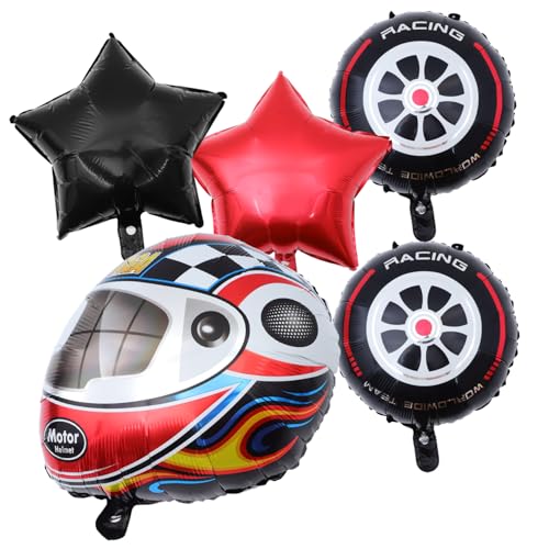 TOYZFRIENDY Racing Car Aluminium Folienballon Set Helm und Reifen Geburtstag Party Deko Jungen Rennwagen Luftballons Langlebig Schnell Aufzublasen für Motorsport Themenfeier TOYZFRIENDY Racing Car Aluminium Folienballon Set Helm und Reifen Geburtstag Party Deko Jungen Rennwagen Luftballons Langlebig Schnell Aufzublasen für Motorsport Themenfeier von TOYZFRIENDY