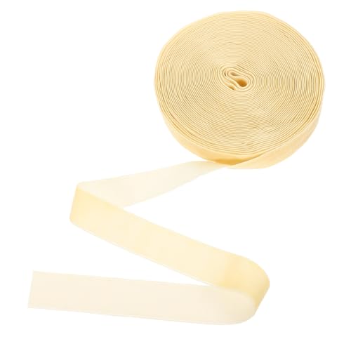 TOYZFRIENDY Samtene Geschenkband Breit Lang Beige DIY Dekoband für Geschenkverpackung Partydeko Weihnachten und Bastelarbeiten Vielseitiges Geschenkband für Festliche Anlässe von TOYZFRIENDY