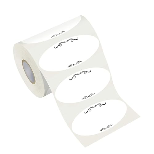 TOYZFRIENDY Selbstklebende Dosenetiketten Permanente Haftung Vielseitige Aufkleber für Marmeladengläser Verpackungen Bastelprojekte Einfache Beschriftung und Saubere Entfernung von TOYZFRIENDY