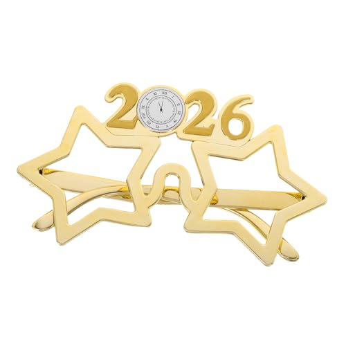 TOYZFRIENDY Silvesterbrille Gold Partyfoto Requisiten Einzigartiges Zahlen Design Für Familienfeiern Und Große Partys Festliche Neujahrs Accessoires von TOYZFRIENDY