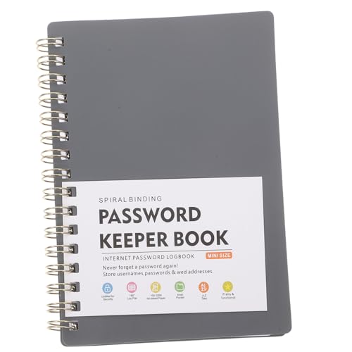 TOYZFRIENDY Spiral Password Book mit Alphabetischen Registerkarten Kompakter Passwort Organizer Notizblock für Website Logins Handliches Passwort Notizbuch für Zuhause und Büro TOYZFRIENDY Spiral Password Book mit Alphabetischen Registerkarten Kompakter Passwort Organizer Notizblock für Website Logins Handliches Passwort Notizbuch für Zuhause und Büro von TOYZFRIENDY
