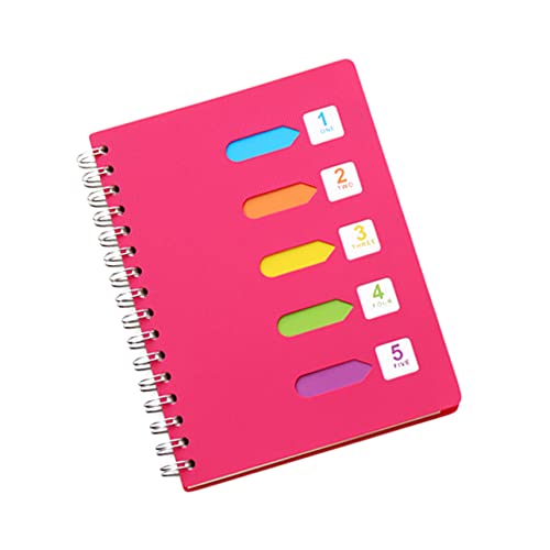 TOYZFRIENDY Spiralblock Notizbuch mit Farbiger Seitenunterteilung Dickes Mittleres Tagebuch für Schüler Kategorisiertes Notizbuch mit Glattem Papier für Schule Büro und Reise TOYZFRIENDY Spiralblock Notizbuch mit Farbiger Seitenunterteilung Dickes Mittleres Tagebuch für Schüler Kategorisiertes Notizbuch mit Glattem Papier für Schule Büro und Reise von TOYZFRIENDY