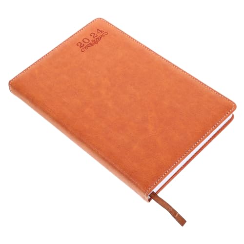 TOYZFRIENDY Tagesplaner Notizbuch Orange mit Jahreskalender Multifunktionaler Planer für Büro und Schule Langlebiges Praktisches Notizheft zur Organisation von Terminen und Aufgaben für von TOYZFRIENDY