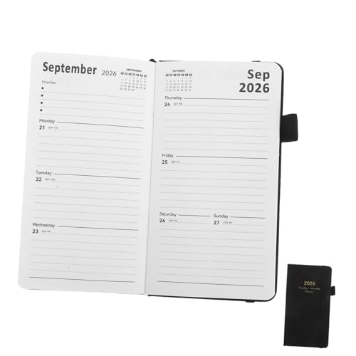 TOYZFRIENDY Taschenkalender Wochenplaner Langlebig mit Dickem Papier für Arbeit Studium Reise Tragbarer Notizblock für Tägliche und Wöchentliche Planung von TOYZFRIENDY