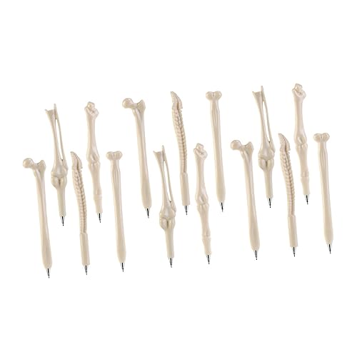 TOYZFRIENDY Teiliges Halloween Kugelschreiber mit Spitze Kreative Knochenform Glattes Schreiben Bissfestes Material als Party Dekoration und Büro Schreibwaren von TOYZFRIENDY