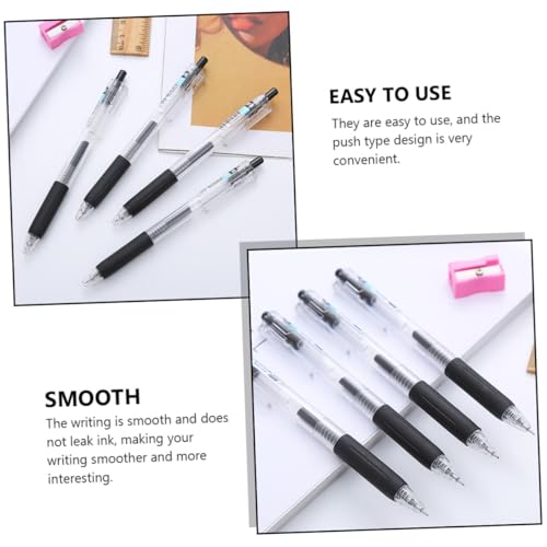TOYZFRIENDY Teiliges Press Kugelschreiber Schwarz Ergonomisch Rutschfest Mittelstarker Büro und Schul Stift für Komfortables Schreiben Leicht und Handlich für Alltag und von TOYZFRIENDY