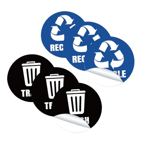 TOYZFRIENDY Teiliges Selbstklebende Wasserdichte Mülltrennung Aufkleber für Abfallbehälter Umweltfreundliche Recycling Label Sticker Einfach Anzubringen Wiederverwendbar für Küche und TOYZFRIENDY Teiliges Selbstklebende Wasserdichte Mülltrennung Aufkleber für Abfallbehälter Umweltfreundliche Recycling Label Sticker Einfach Anzubringen Wiederverwendbar für Küche und von TOYZFRIENDY