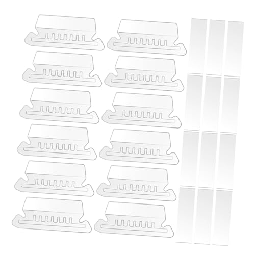 TOYZFRIENDY Teiliges Transparente PVC Hängeregister registerkarten mit Papierinlays Wiederverwendbare Dokumenten ordner Zubehör Praktische Beschriftung für Büro Schule und Archivierung von TOYZFRIENDY