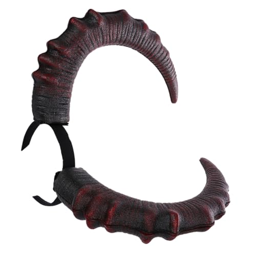 TOYZFRIENDY Teufelshörner Stirnband Großes Kopfschmuck Horn Haarreif für Frauen Halloween Kostüm Cosplay Party Karneval Bühnenauftritt von TOYZFRIENDY