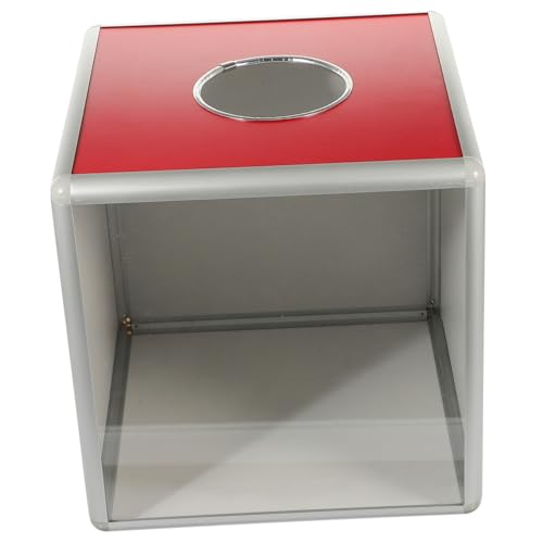 TOYZFRIENDY Transparente Aluminiumrahmen Spendenbox mit Großem Schlitz Vielseitige Losbox für Wahlurne und Benefizveranstaltungen Robuste Sichere Aufbewahrung für Geld und Zufällige Farbe von TOYZFRIENDY