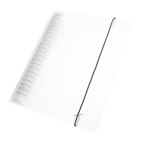 TOYZFRIENDY Transparente Pp lose Hülle Leichter Organizer Wiederbefüllbare Dokumentenmappe Sicherer Binder mit Fixierband für Schüler und Bürogebrauch von TOYZFRIENDY