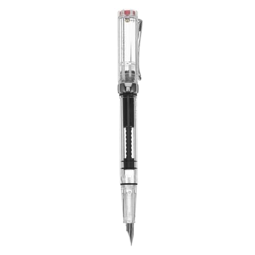 TOYZFRIENDY Transparenter Füllfederhalter mit Feiner Spitze Kolbenfüller für Glattes Schreiben Büro und Schule Leichte Komfortable Tinte Absorber Schreibfeder für Kalligraphie und TOYZFRIENDY Transparenter Füllfederhalter mit Feiner Spitze Kolbenfüller für Glattes Schreiben Büro und Schule Leichte Komfortable Tinte Absorber Schreibfeder für Kalligraphie und von TOYZFRIENDY