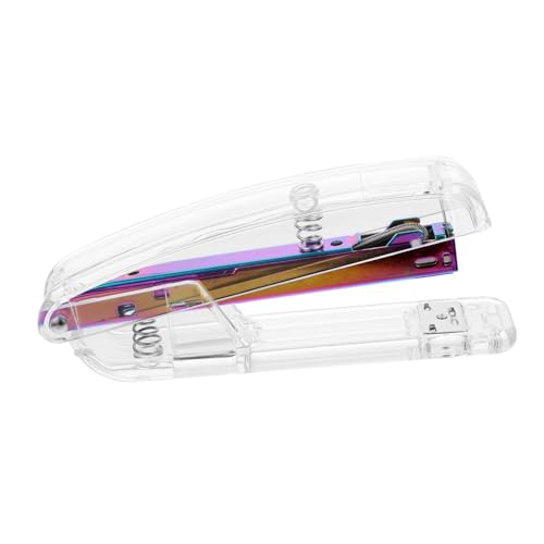 TOYZFRIENDY Transparenter Handhefter aus Kunststoff Robuster Desktop tacker mit Großer Kapazität Stabiler Mechanismus für Bürobedarf und Schule Praktischer Langlebiger Bürotacker für TOYZFRIENDY Transparenter Handhefter aus Kunststoff Robuster Desktop tacker mit Großer Kapazität Stabiler Mechanismus für Bürobedarf und Schule Praktischer Langlebiger Bürotacker für von TOYZFRIENDY