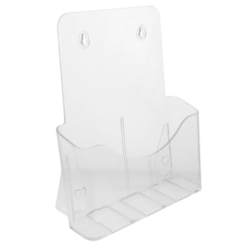 TOYZFRIENDY Transparentes Dokumentenfach aus Abs Einlagiger Wand organizer für Akten Briefe und Kleine Karten Moderner Aufbewahrungsständer für Büro und Zuhause Platzsparendes Wandregal von TOYZFRIENDY