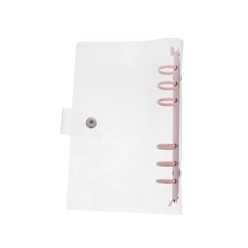TOYZFRIENDY Transparentes PVC Notizbuch Cover Lose Ordner für Schüler Reiseplaner Schreibwaren Praktischer Ringordner für Schule Büro und DIY Scrapbook von TOYZFRIENDY