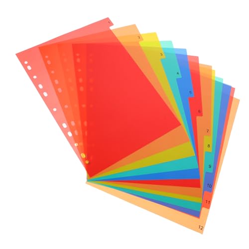 TOYZFRIENDY Trennblätter für Ordner Registerseiten mit Stufigen Zahlen Index Farbige Binder Dividers zum Sortieren und Markieren von Dokumenten Schnellhefter Zubehör für Büro und Schule TOYZFRIENDY Trennblätter für Ordner Registerseiten mit Stufigen Zahlen Index Farbige Binder Dividers zum Sortieren und Markieren von Dokumenten Schnellhefter Zubehör für Büro und Schule von TOYZFRIENDY