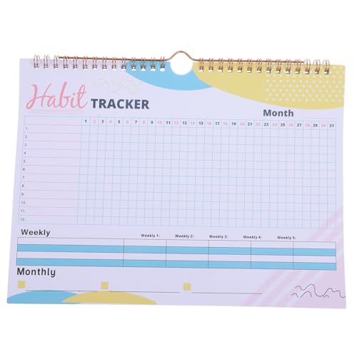 TOYZFRIENDY Undatierter Habit Tracker Planer mit Großem Wochenkalender Vielseitiger Monats und Wochenplaner für Gewohnheiten Lernen und Fitness Journal für Tägliche Selbstorganisation TOYZFRIENDY Undatierter Habit Tracker Planer mit Großem Wochenkalender Vielseitiger Monats und Wochenplaner für Gewohnheiten Lernen und Fitness Journal für Tägliche Selbstorganisation von TOYZFRIENDY