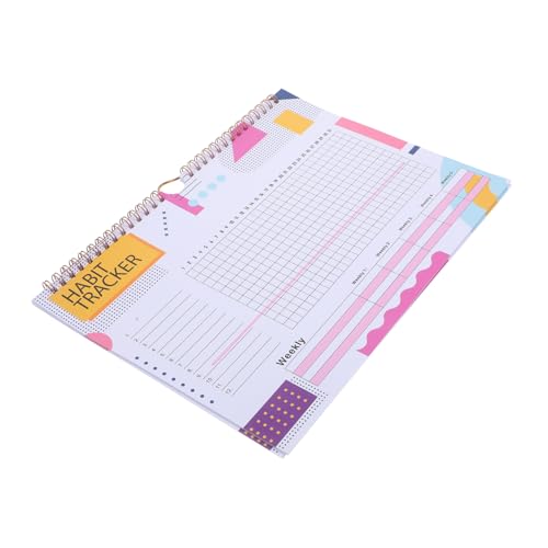 TOYZFRIENDY Undatierter Habit Tracker Planer mit Metallbindung Wiederverwendbarer und Workout Tracker Einfach zu Bedienendes Wandkalender Tagebuch für Erwachsene Schüler und Mütter Praktischer TOYZFRIENDY Undatierter Habit Tracker Planer mit Metallbindung Wiederverwendbarer und Workout Tracker Einfach zu Bedienendes Wandkalender Tagebuch für Erwachsene Schüler und Mütter Praktischer von TOYZFRIENDY